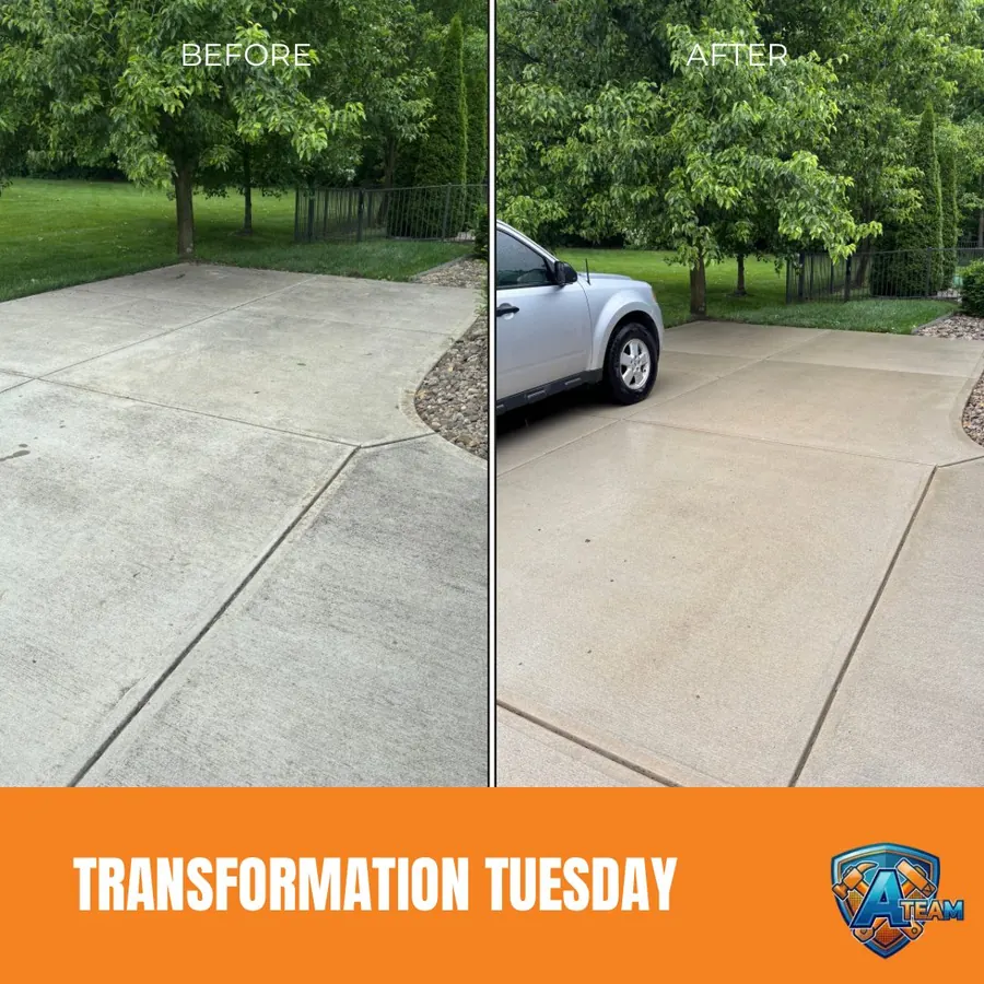 Driveway Clean Centerville before and after — Centerville, Ohio