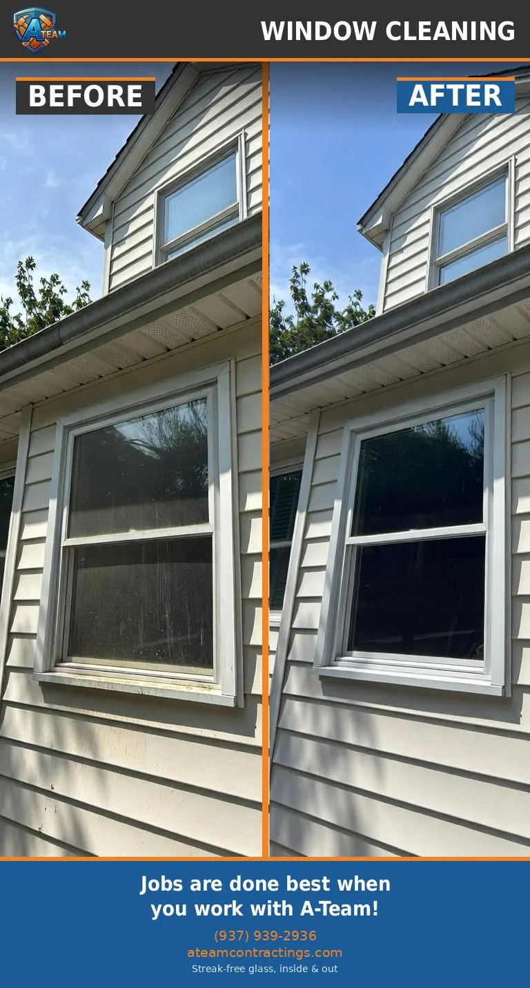 Exterior window cleaning &mdash; Miami County, Ohio, after